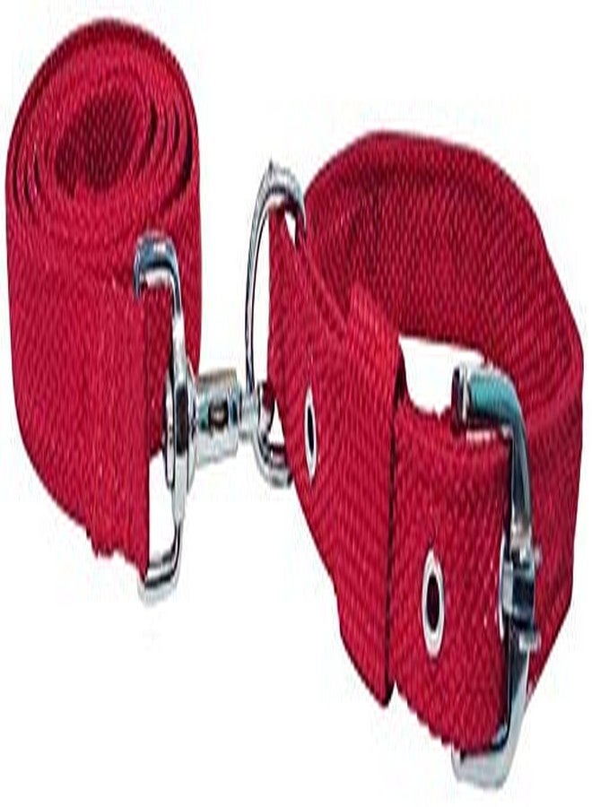 Improvhome Nylon Red Leash With Collar Set For Dogs - Medium - Image 1